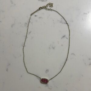 Kendra Scott | Pink Drusy Necklace